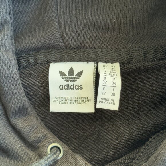 adidas originals Cropped Hoodie Size XS - Picture 3 of 3